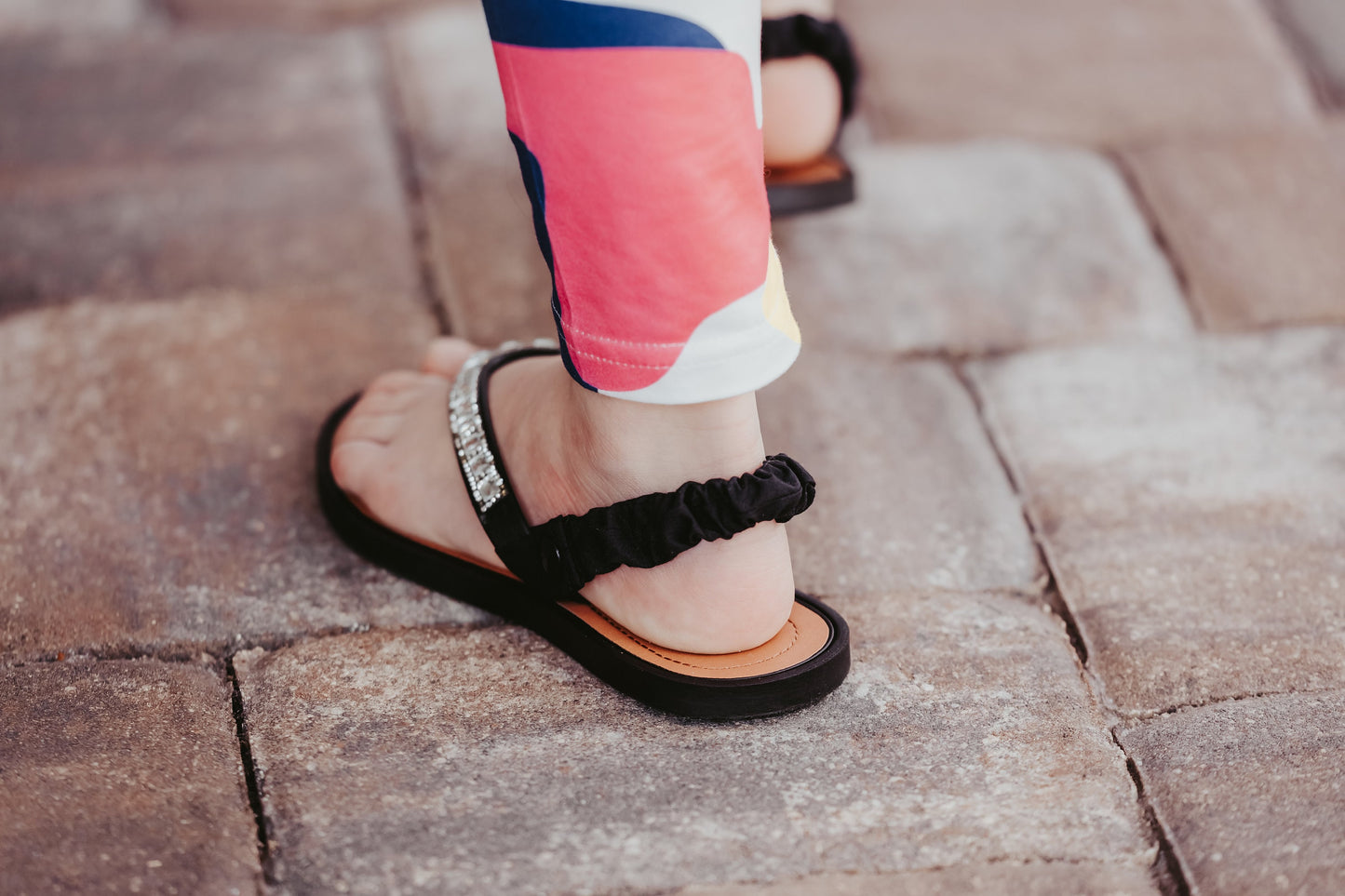 black color flip flop backstraps, sandal